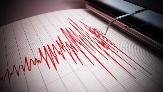 shutterstock_2258474135.jpg featured image Seismograph recording earthquake activity in red.