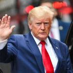Donald Trump waving