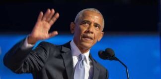 Barack Obama at a podium