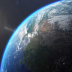 Meteorite Older Than Earth HITS Georgia Home Earth from space with sun in background