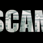 Trump CUTS OFF Lib State After Exposing Massive Scam The word 'SCAM' formed by a background of a dollar bill