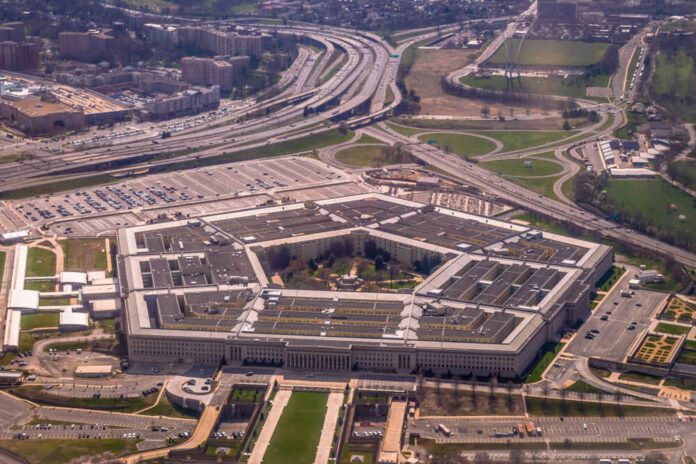 Aerial view of the Pentagon