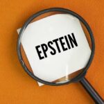 Bondi DRAGGED Into Epstein Files Showdown Magnifying glass over a piece of paper with the word 'EPSTEIN'