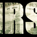 IRS letters with US Capitol building inside.