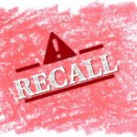 Recall alert with an exclamation mark on a red background