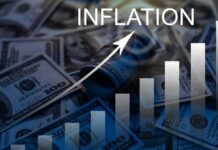 Iran War EXPLODES Inflation β Worst in Three Years A visual representation of inflation with dollar bills and a rising graph