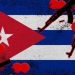Raúl Castro Faces SHOCKING U.S. Indictment Artistic representation of the Cuban flag with guns and red splashes