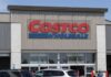 Costco’s Recall – Hidden Hazard Revealed! Exterior view of a Costco Wholesale store with a clear blue sky