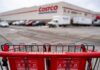 Costco Recall: Dangerous Injury Risk! Shopping cart in front of a Costco Wholesale store
