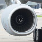 VIDEO: Airport Intruder SUCKED Into Jet Engine Close-up view of a jet engine mounted on an aircraft