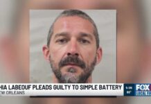Celebrity Punches, No Jail Shia LaBeouf pleads guilty to simple battery for punching bargoers during Mardi Gras