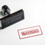 Border Pipeline Revealed – Communist Infiltration? Rubber stamp with warning text imprint