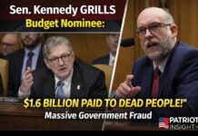 Dead People Nearly Got $99M "$1.6 Billion in Checks Cashed by Dead People?" Sen. John Kennedy EXPOSES Massive Government Fraud