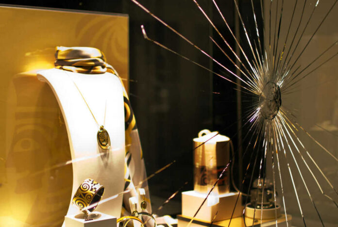 shutterstock_1234567234 Shattered glass jewelry display