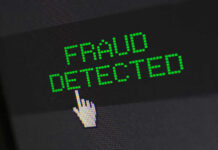 Conservative Media Exec Admits $67M Fraud Plot Fraud detected text with a pixelated cursor icon.