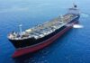 A large oil tanker sailing on calm ocean waters