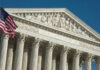 Supreme Court Freefall After Trump Clashes U.S. Supreme Court building with American flag.