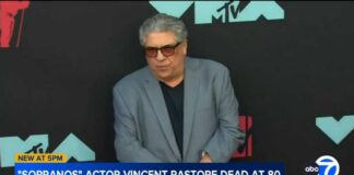 Vincent Pastore, known for his role in "The Sopranos," dies at 80
