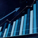 Wall Street ROARS: Two Big Gifts Land Rising bar graph with upward trending line chart