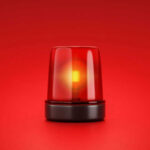 VIDEO: Bridges Wiped Out — Hikers Missing Red emergency light on red background