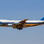 Air Force One Decoy? Wild Escape Airplane labeled United States of America on runway