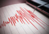 Star Power Creates Quake Lifeline Seismograph recording earthquake activity in red.