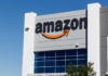 Amazon Nailed! Caught Red-Handed Doing THIS!? Exterior view of an Amazon building with a prominent logo