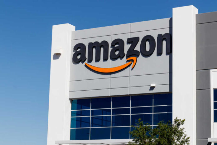 Las,Vegas,-,Circa,June,2019:,Amazon.com,Fulfillment,Center.,Amazon Exterior view of an Amazon building with a prominent logo