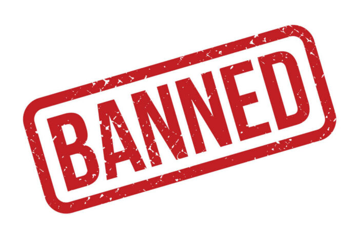 shutterstock_1421213777 Red stamped text reading banned diagonally across image