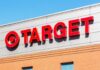 Target store sign against a clear blue sky