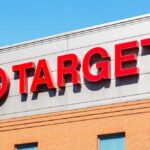 Target store sign against a clear blue sky