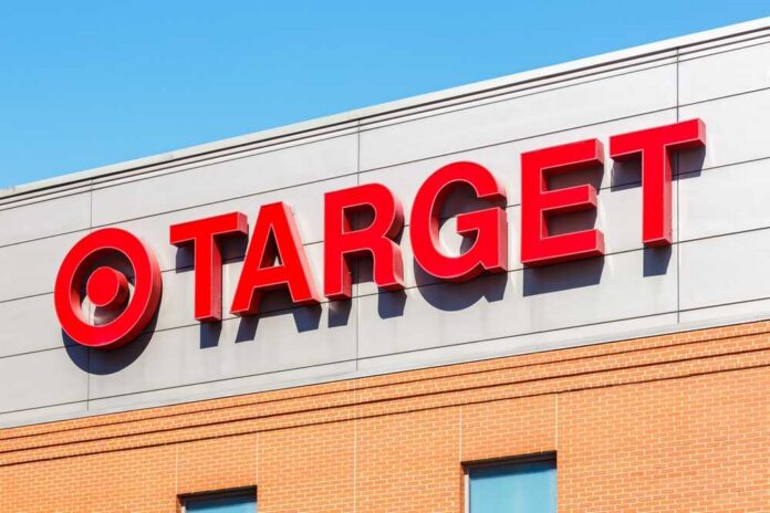 Chicago,,United,States,-,May,3,,2023:,Target,Logo,On Target store sign against a clear blue sky