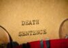 TV Star’s Death Sentence Shocks World Typewriter typing the words death sentence on paper